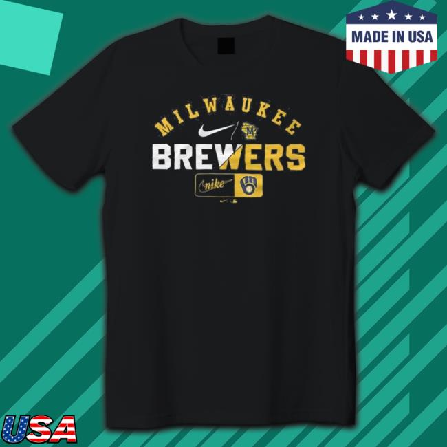 Milwaukee Brewers Slash Logo Team shirt Milwaukee Brewers Slash Logo Team shirt