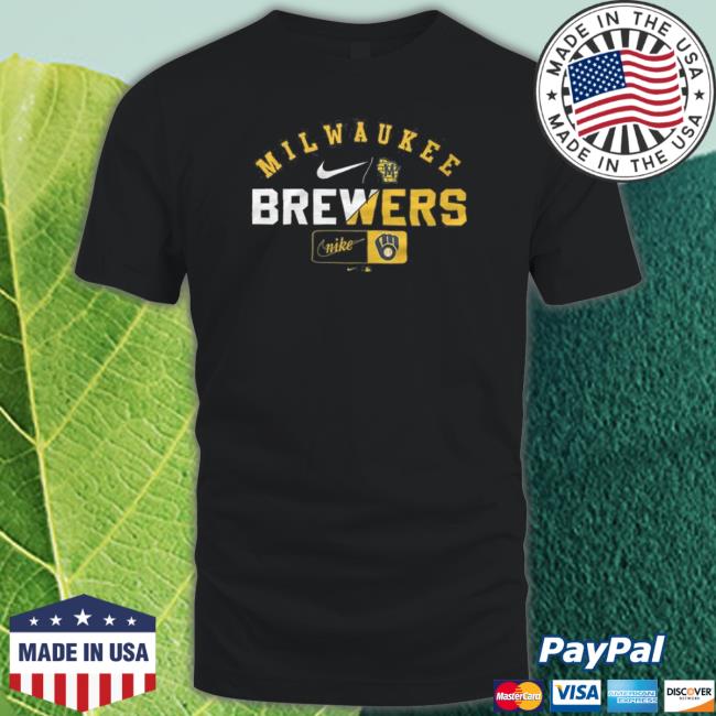 Milwaukee Brewers Slash Logo Team shirt Milwaukee Brewers Slash Logo Team shirt