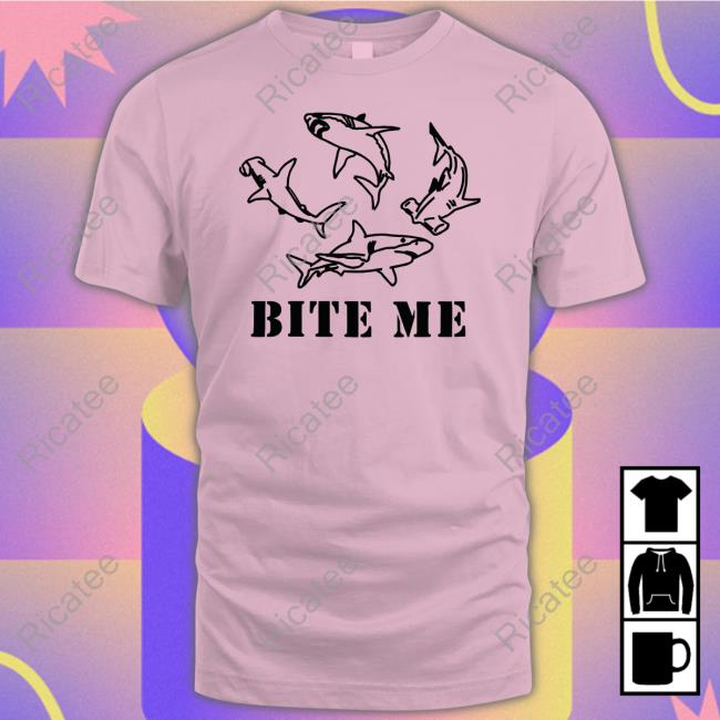 Hoesforclothes Store Bite Me Shark Hoodie Hoesforclothes Store Bite Me Shark Hoodie