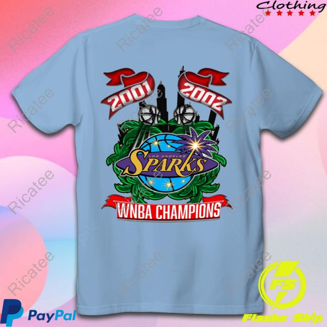 Los Angeles Sparks Back-To-Back Champs Hoodie Los Angeles Sparks Back-To-Back Champs Hoodie