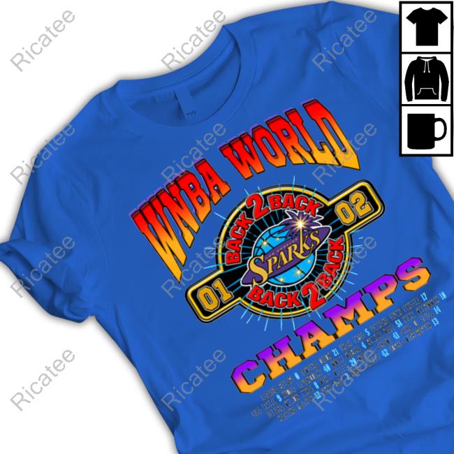 Los Angeles Sparks Back-To-Back Champs Hoodie Los Angeles Sparks Back-To-Back Champs Hoodie