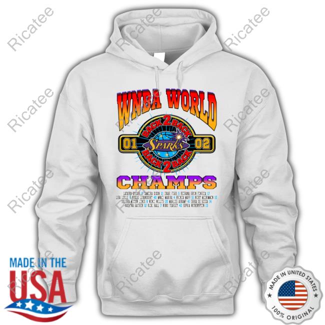 Los Angeles Sparks Back-To-Back Champs Hoodie Los Angeles Sparks Back-To-Back Champs Hoodie