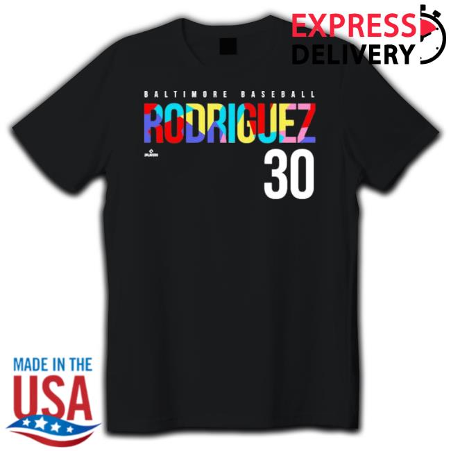 Grayson Rodriguez Rainbow 30 Baltimore Baseball Shirt Grayson Rodriguez Rainbow 30 Baltimore Baseball Shirt