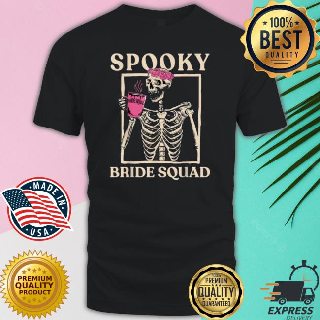 Official Spooky Bride Squad Skeleton Halloween New Shirt Official Spooky Bride Squad Skeleton Halloween New Shirt