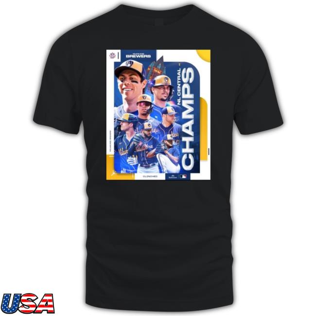 Milwaukee Brewers Clinched 2023 Nl Central Division Champions T Shirt Milwaukee Brewers Clinched 2023 Nl Central Division Champions T Shirt