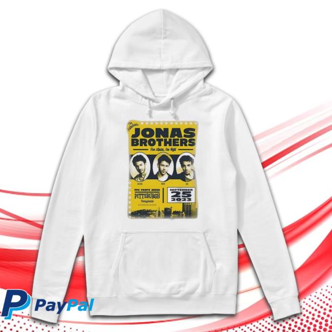 Jonas Brothers Pittsburgh September 25 2023 Hoodie Jonas Brothers Pittsburgh September 25 2023 Hoodie