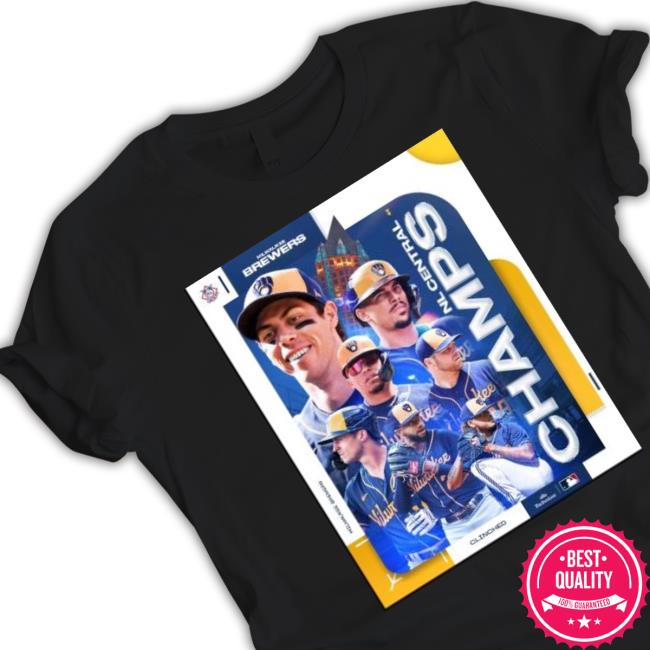 Milwaukee Brewers Clinched 2023 Nl Central Division Champions T Shirt Milwaukee Brewers Clinched 2023 Nl Central Division Champions T Shirt