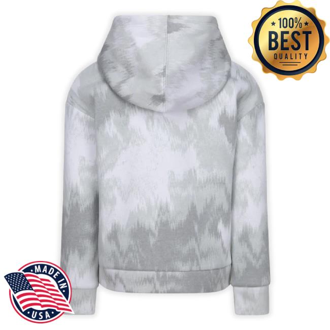 White & Gray Tie-Dye Logo Club Pullover TankTop - Toddler & Girls