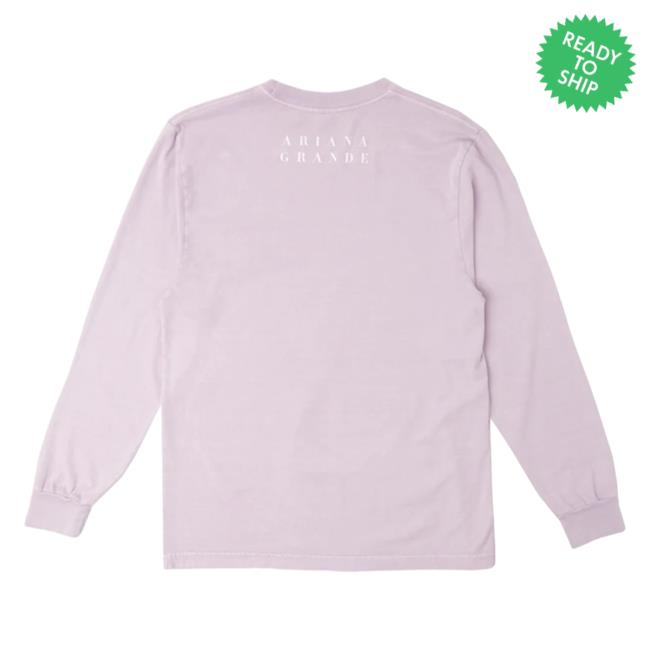 Official Ariana Grande Apparel Clothing Merch Store Ariana Grande My Everything Long Sleeve Shirt 2023 Purple ArianaGrande Shop