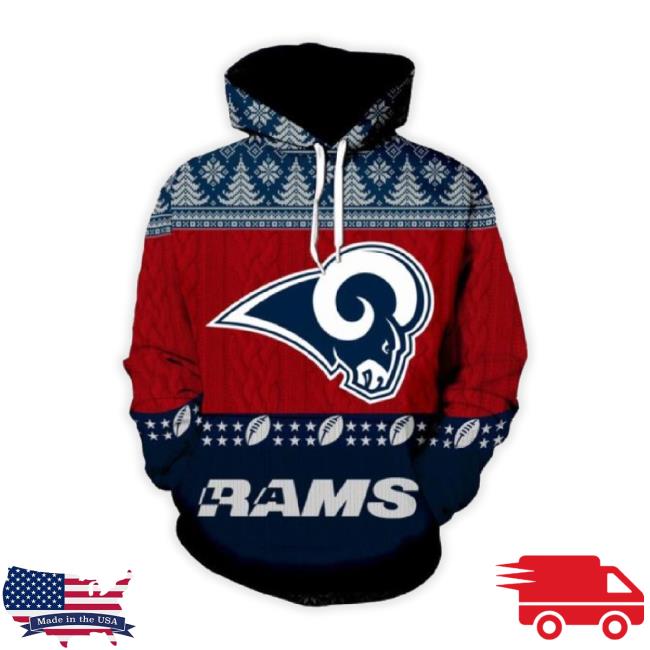 Los Angeles Rams 3D Hoodie Sweatshirt Christmas Special Edition