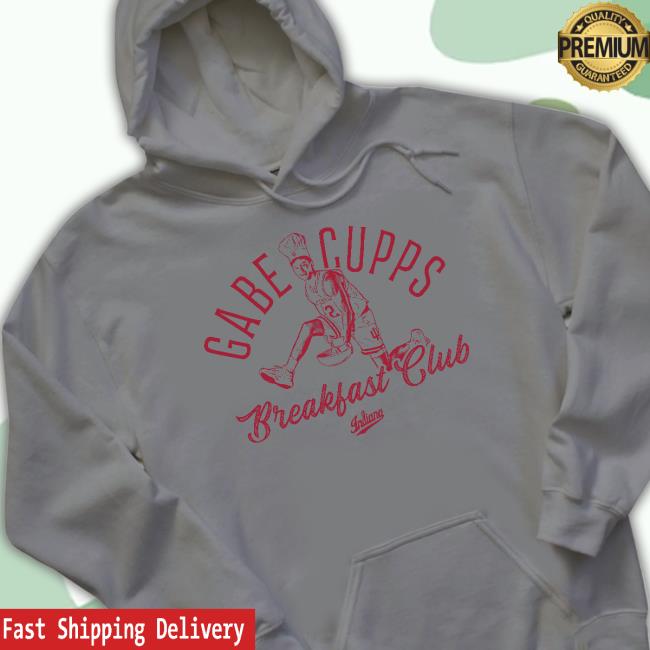 Indiana Merch Gabe Cupps Breakfast Club Sweater Indiana Merch Gabe Cupps Breakfast Club Sweater