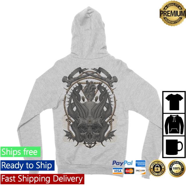 Official Night Shift Store Shop Psycroptic - Mortem Zip Up Hoodie Nightshift Merch