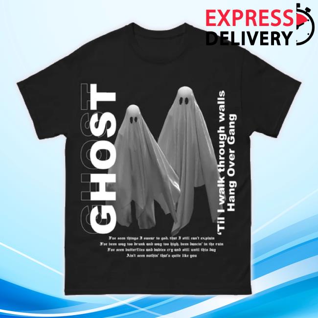 Official Hang Over Gang Merch Store Ghost Long Sleeve Tee Hangovergangofficial Shop