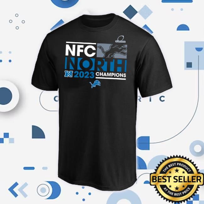 Official Men's Fanatics Branded Black Detroit Lions 2023 Nfc North Division Champions Big & Tall TankTop