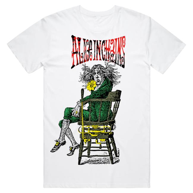 Official Alice In Chains Merch Store Alice In Chains Angry Chair White Tee Aliceinchains