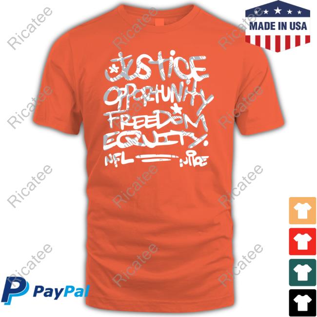 Nfl Jinspire Change Justice Opportunity Equity Freedom T-Shirt