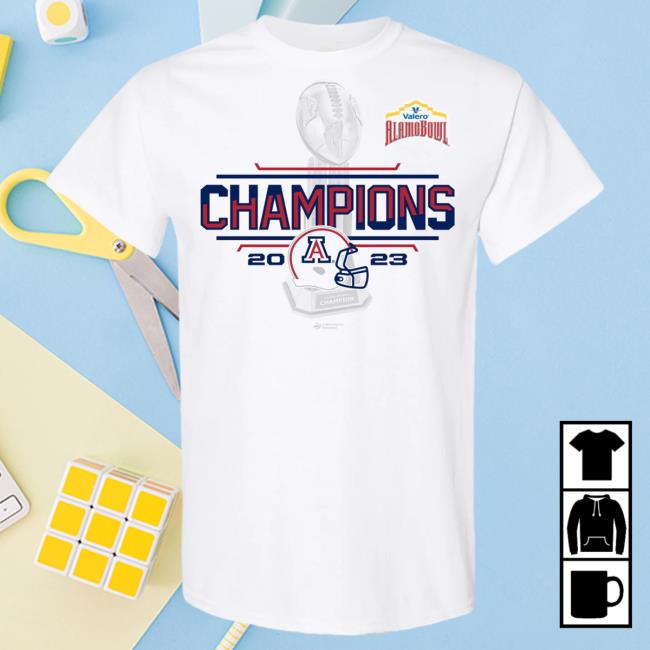 Official Alamo Bowl Merch Store Alamo Bowl 2023 Valero Alamo Bowl Champions White Sst Tee Alamo Bowl Merchandise Alamobowl Apparel Clothing Shop