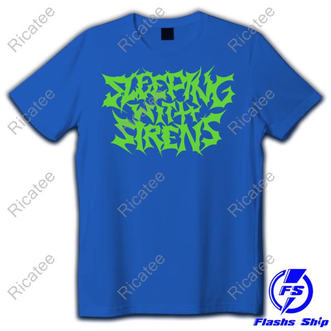Official Sirens Merch Sleeping With Sirens Metal Logo Tee Official Sirens Merch Sleeping With Sirens Metal Logo Tee