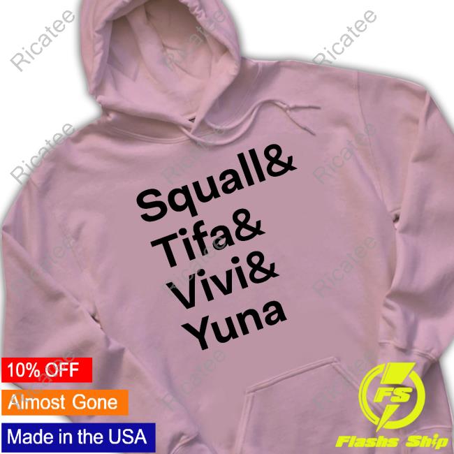 Squall Tifa Vivi Yuna Tee Shirt