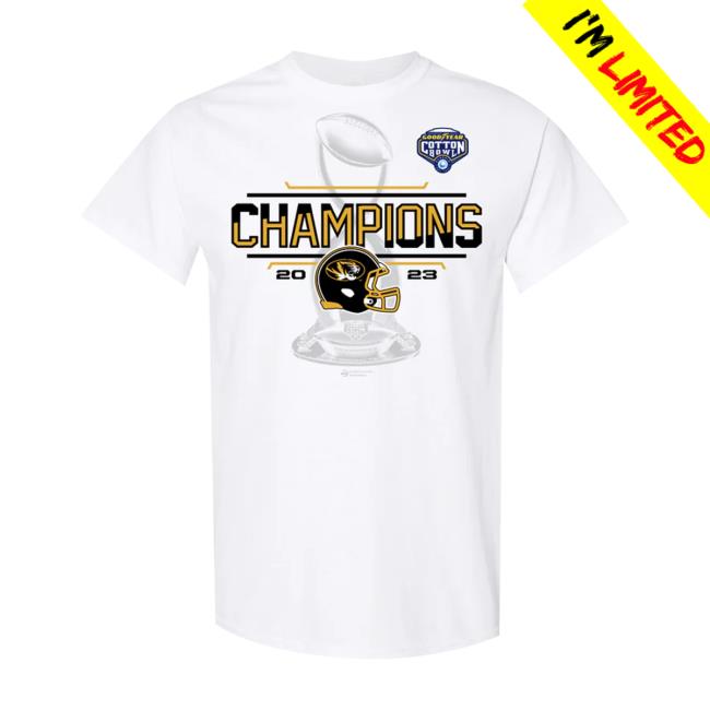 Official Tiger Team Store Mizzou Tigers Victory Locker Room 2023 Cotton Bowl Sweatshirt