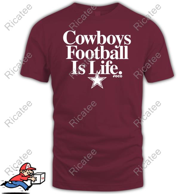 Calvin Watkins Cowboys Football Is Life Foco Tee Shirt