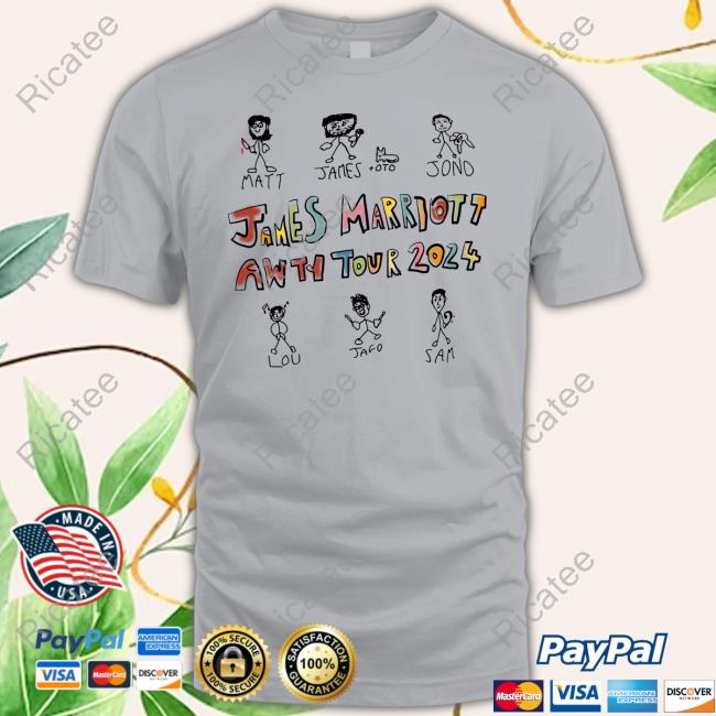 James Marriott Awty Tour 2024 Tee Shirts