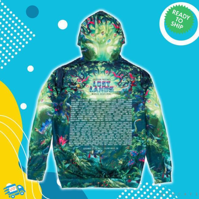 Official Excision Merch Store Lost Lands 23' Line Up Hoodie (Full Color) Excisionmerch Shop
