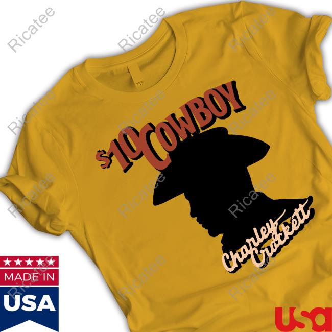 $10 Cowboy Charley Crockett Silhouette Hoodie Sweatshirt
