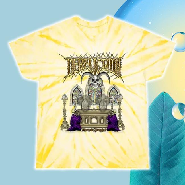 Original Drift Loud Records Merch Store Dereliction - Necrotic Prophet | Tie-Dye Hoodie Sweatshirt Cyclone Driftloudrecords Shop