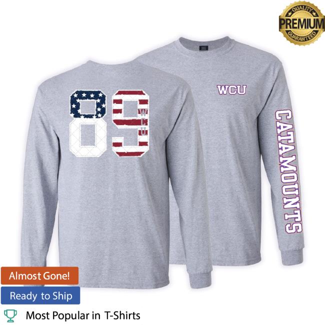 Official Wcu Merch Store Unisex Sweatshirt (Grey, Wcu / 89, Stars & Stripes, Mv) Wcu Shop Official Wcu Merch Store Hoodie (Grey, Wcu / 89, Stars & Stripes, Mv) Wcu Shop