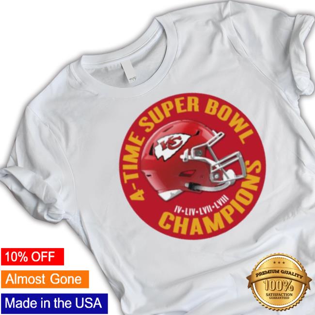 Original Kansas City Chiefs 4-Time Super Bowl Champions Vintage Helmet Sweater Original Kansas City Chiefs 4-Time Super Bowl Champions Vintage Helmet Sweater