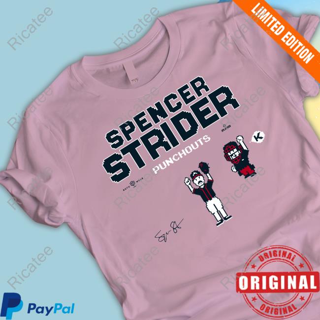 Rotowear Merch Spencer Strider Punchouts Tee Shirt