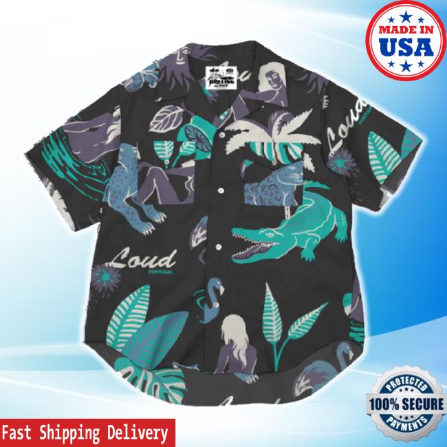 Trending Rolling Loud Merch Store Rl Loud Jungle Black Button Up Sweater Shoprollingloud Shop