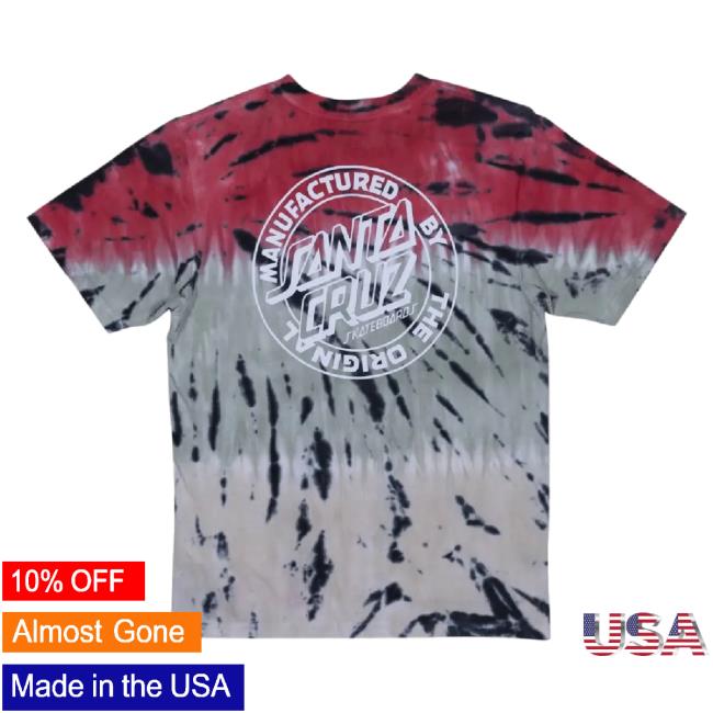 Trending Chances Merch Store Santa Cruz Boys Mfg Dot Sweatshirt In Green Tie Dye Chances Shop