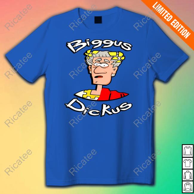 Ellie Wearing Biggus Dickus Tee Shirt