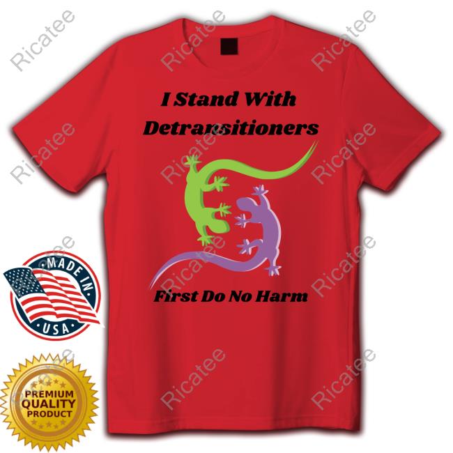 Funkypsyche Store I Stand With Detransitioners First Do No Harm Hooded Sweatshirt