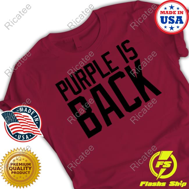 Purple Is Back Hooded Sweatshirt