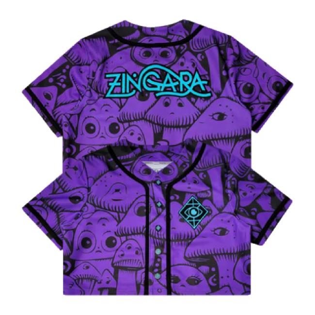 Trending Zingara Store Merch Zingara Purple Cropped Jersey Long Sleeve Tee Zingaramusic Shop