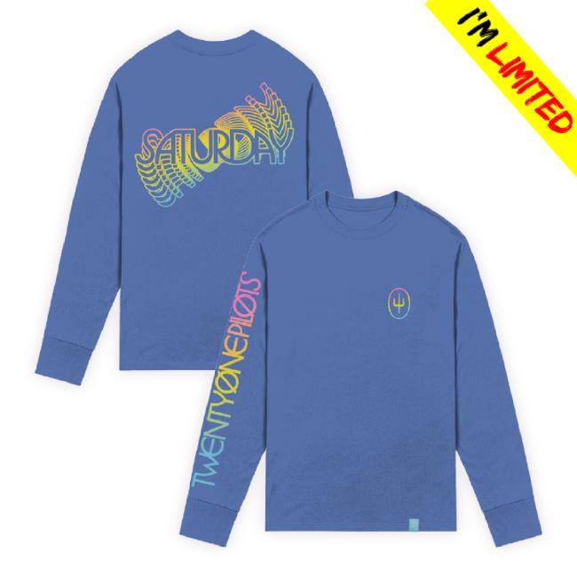 Trending Twenty One Pilots Merch Store Saturday Blue Unisex Sweatshirt Twentyonepilots Apparel Clothing Shop