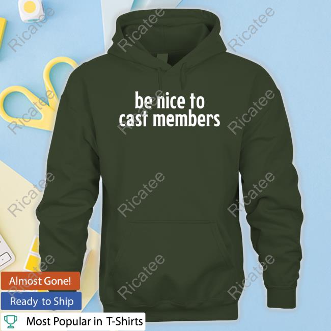 Ryanlmorris Wearing Be Nice To Cast Members Tee Shirt