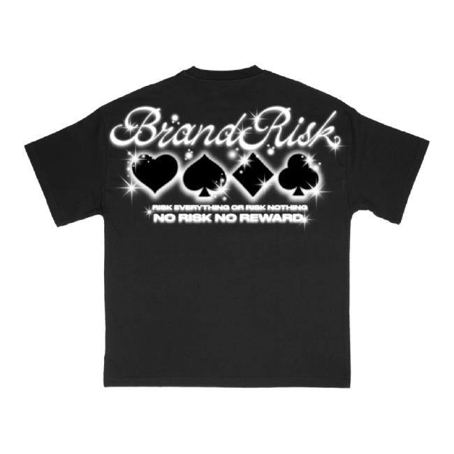 Trending Brand Risk Merch Store Card Suit Black Hoodie Sweatshirt Brandrisk Shop