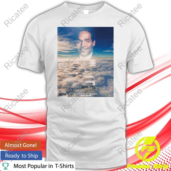 Brokerolling In Loving Memory Orenthal Oj Simpson 1947-2024 Long Sleeve T Shirt