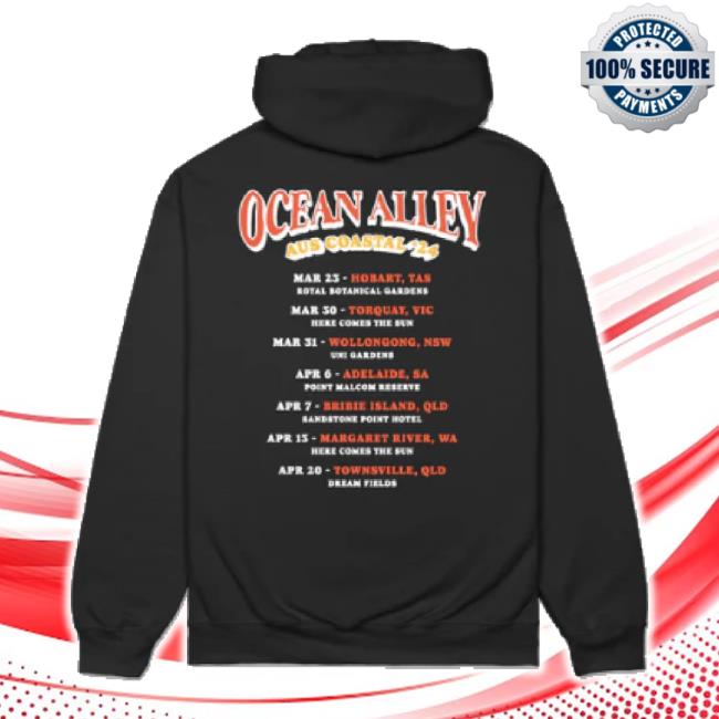 Trending Ocean Alley Tour '24 New Shirt (Black) Ocean Alley Shop