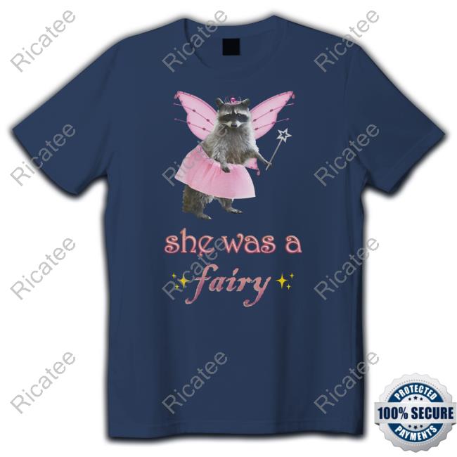 Snazzy Seagull She Is A Fairy Raccoon T-Shirt