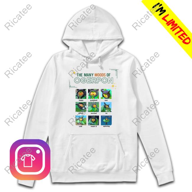 Bernardo The Many Moods Of Ogerpon Hoodie Sweatshirt