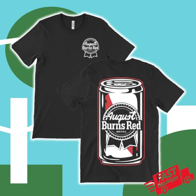 Official Abr Beer Can Black Shirt August Burns Redtour Merch