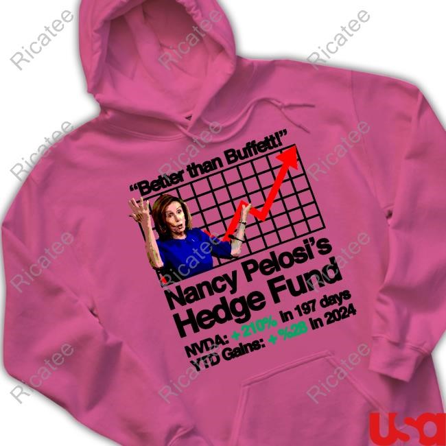 Better Than Buffett Nancy Pelosi's Hedge Fund Tee Shirt