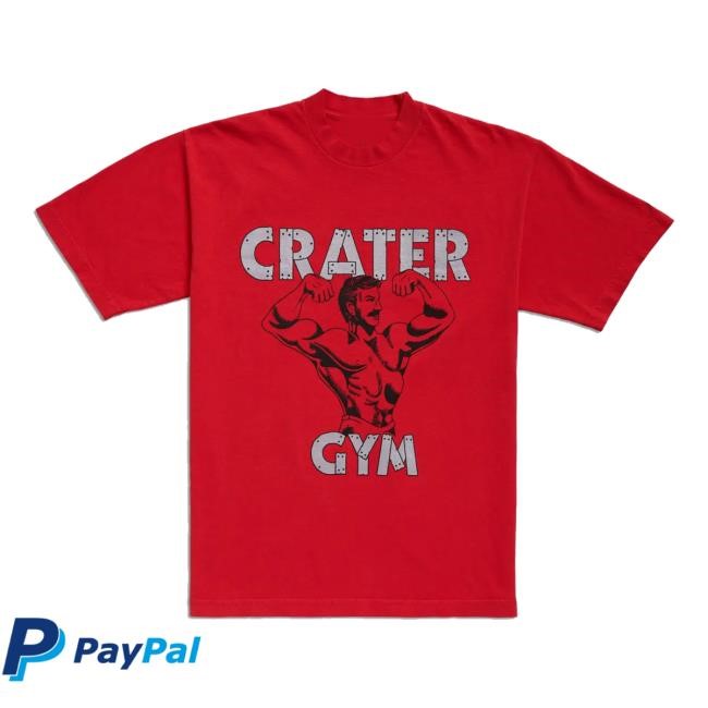 A24films Store Red Crater Gym Staff T-Shirt