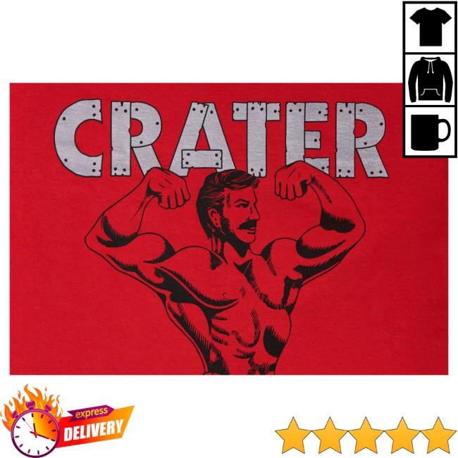 A24films Store Red Crater Gym Staff T-Shirt