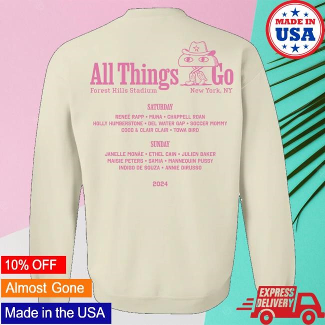 All Things Go Festival Merch Rodeo Boomfy Nyc Lineup Crewneck Sweatshirt Allthingsgomerch